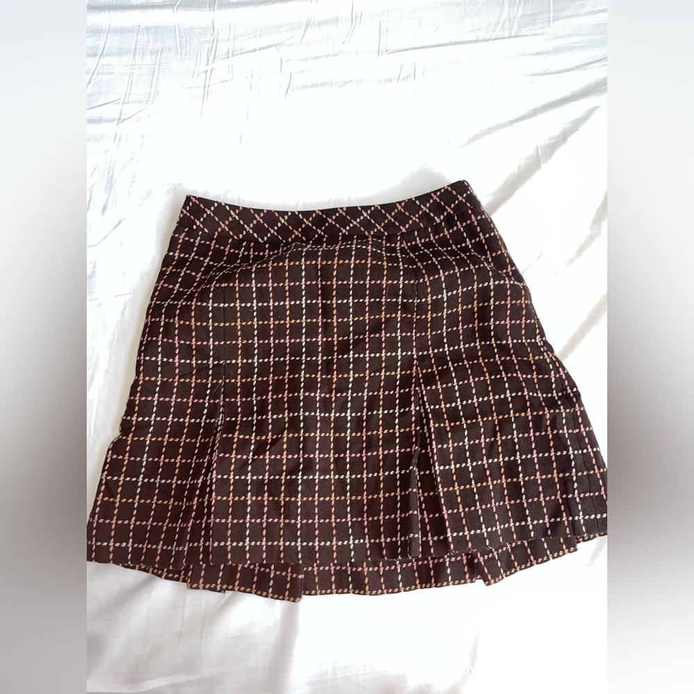 Ann Taylor Petite Plaid Vintage Skirt